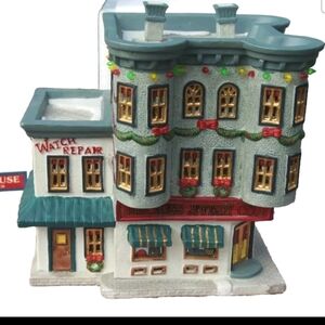 Lemax Priceless Jewelry Co Watch Repair Lighted Bldg Made for Bradlees